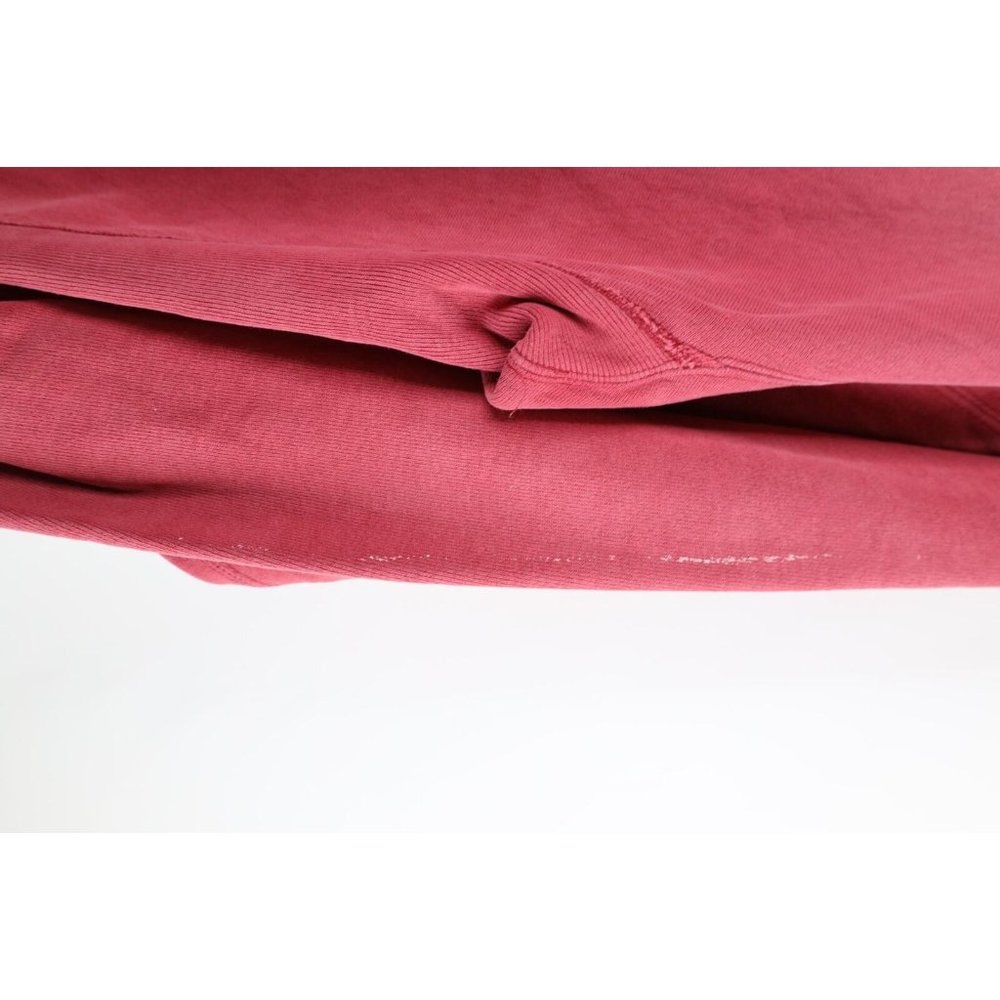 Vintage 80s Champion Reverse Weave XL Thrashed Crewneck Sweatshirt Raspberry USA - Picture 7 of 15
